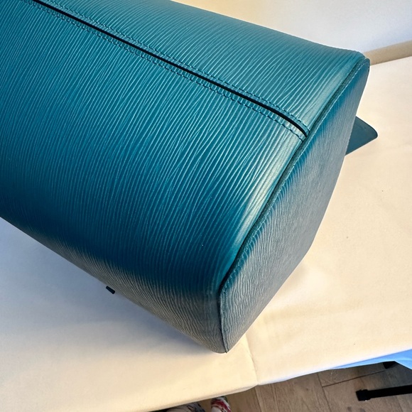 Louis Vuitton neverfull MM teal blue in epi leather. - Picture 11 of 13